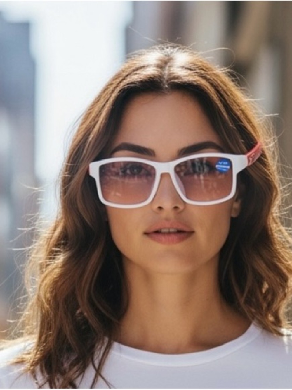 White &  Red Frame reading Glasses - Women's Fashion Eyewear